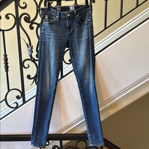 Ag Adriano Goldschmied Legging Super Skinny Jeans Blue Size 27R